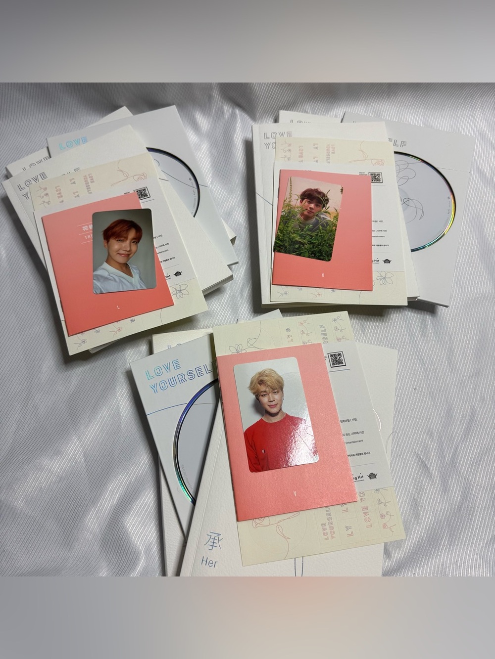 BTS Love Yourself - HER three albums (Version L, O, V)